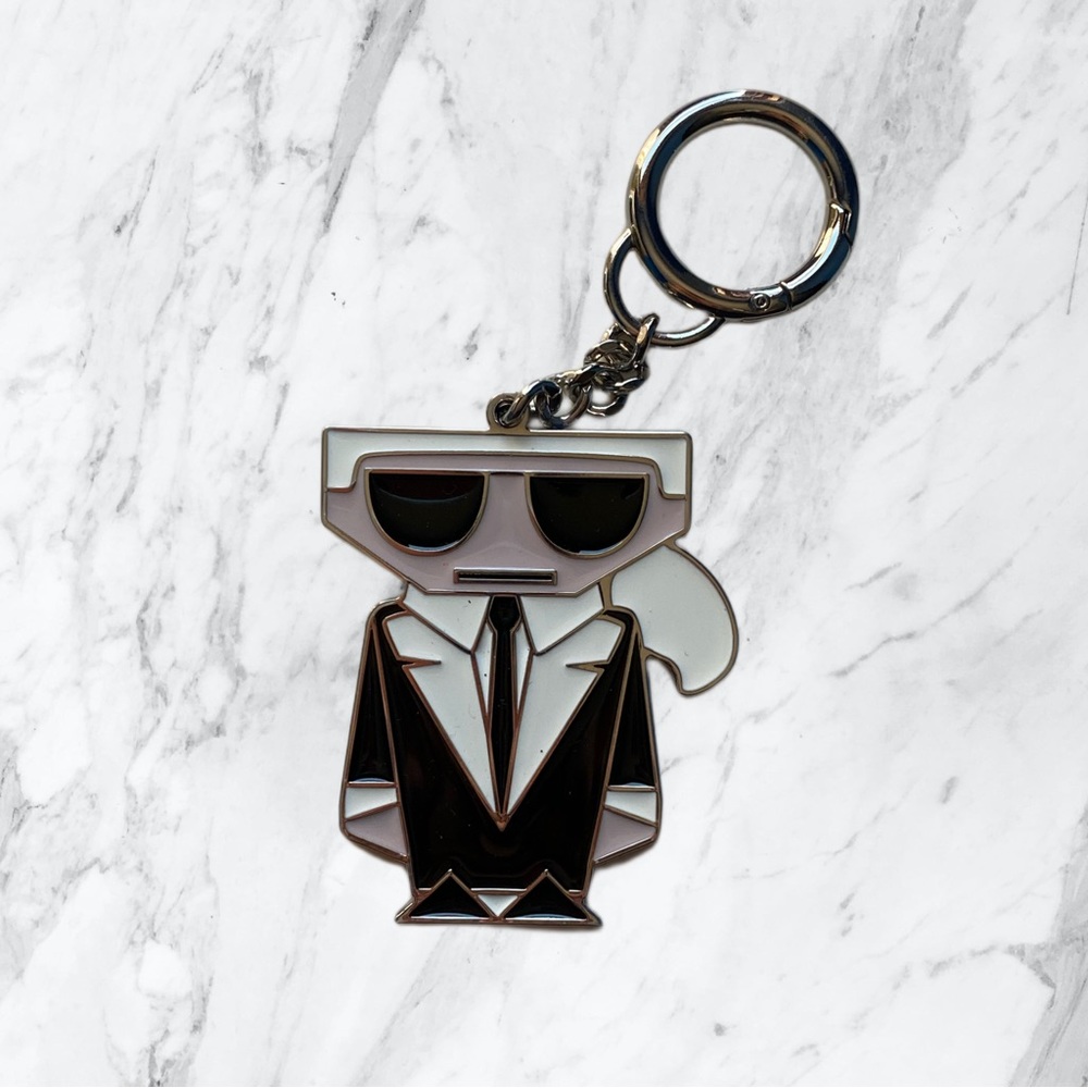 Karl Lagerfeld Paris Enamel Keychain
